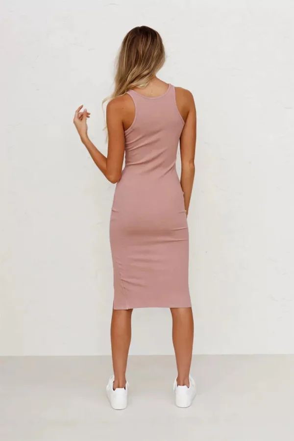 Stylecreate Rib slit dress